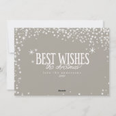 Meilleurs voeux cette carte photo de Noël (Dos)