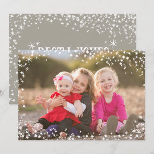 Meilleurs voeux cette carte photo de Noël