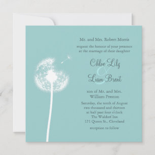 Meilleurs voeux ! Faire-part de mariage (turquoise