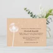 Meilleurs voeux invitation de baby shower de toile (Debout devant)