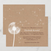 Meilleurs voeux invitation moyenne de baby shower (Devant / Derrière)