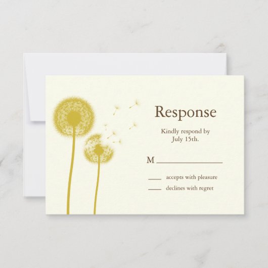 Meilleurs Voeux Jaunes ! RSVP (Devant)