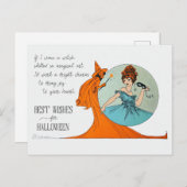 Meilleurs vœux pour Halloween Carte postale de sor (Devant / Derrière)