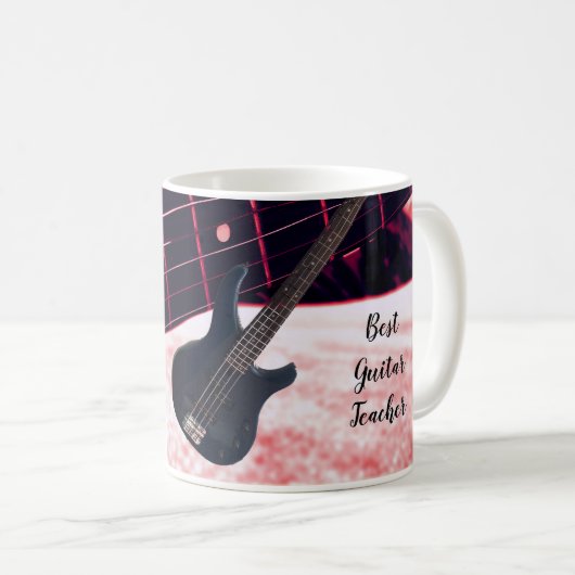 Meilleuse tasse à café pour professeur de guitare (Devant droit)