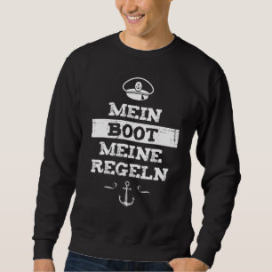 Mein Boot Meine Rules Captain Gezegden Mannen Funn Trui