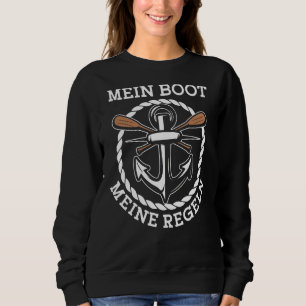 Mein Boot Meine Rules Skipper Kapitein Ship Guide Trui