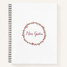 Mein Garten Spiralnotizblock