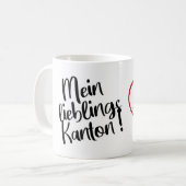 Mein Lieblings Kanton Basel Landschaft Koffiemok (Voorkant links)