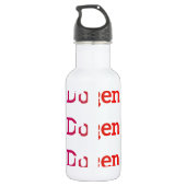 Meine Dogge ist eine Droge Waterfles (Achterkant)