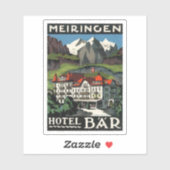 Meiringen Hotel Bar Sticker (Vel)