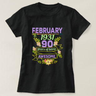 Meisje 1931 90th Birthday Gift T-shirt