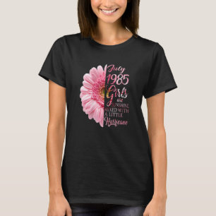 Meisje 1985 37 jaar oud 37e verjaardag t-shirt