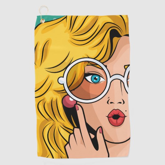 Meisje #1 golfhanddoek (Voorkant)