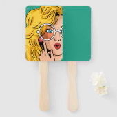 Meisje #1 handwaaier (Voorkant en achterkant)