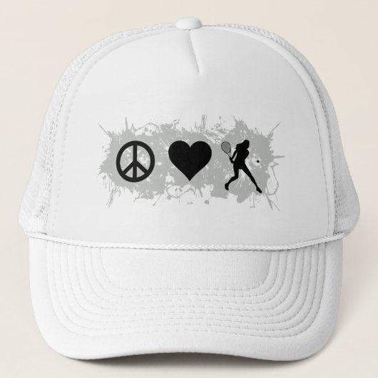 Meisje 3 van het tennis trucker pet (Voorkant)