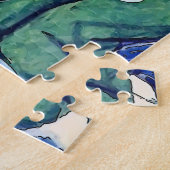 Meisje aan de telefoon met bloemen legpuzzel (Zijkant)