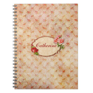  meisje - Aangepersonaliseerde Floral Notitieboek