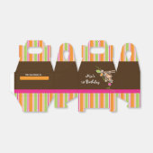 Meisje Aap Safari Chique Gestreepte Partij Favor D Bedankdoosjes (Uitgevouwen)