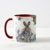 Meisje Abstract gemaakt in VS-Bunnies. Mok (Links)