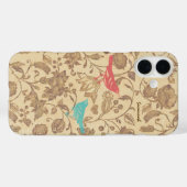  Meisje Aqua Red Love Vogelpatroon Case-Mate iPhone Case (Achterkant (horizontaal))