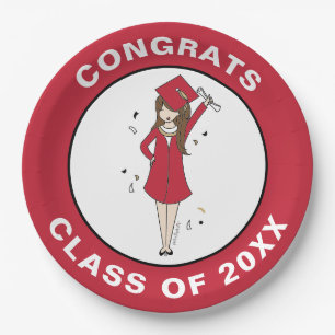  meisje Avatar   Afstuderen van de middelbare scho Papieren Bordje