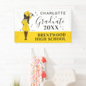  meisje Avatar | Afstuderen van de middelbare scho Spandoek (Insitu)