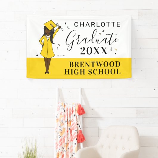  meisje Avatar | Afstuderen van de middelbare scho Spandoek (Insitu)