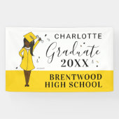  meisje Avatar | Afstuderen van de middelbare scho Spandoek (Horizontaal)