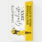  meisje Avatar | Afstuderen van de middelbare scho Spandoek (Verticaal)