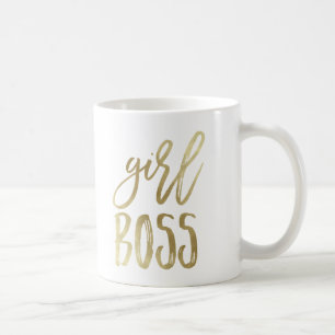 Meisje Baas   Gold Coffee Mok