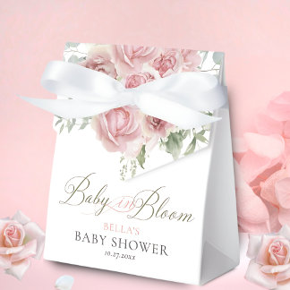Meisje Baby in Bloom Baby shower Bedankt Bedankdoosjes
