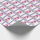 Meisje baby Shark inpakpapier (Hoek)