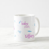 Meisje Baby Shark - Roze Koffiemok (Voorkant rechts)