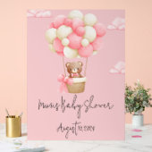MEISJE BABY SHOWER ACRYL BORD (Huwelijk)