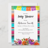 Meisje Baby shower Fiesta Uitnodiging (Voorkant)