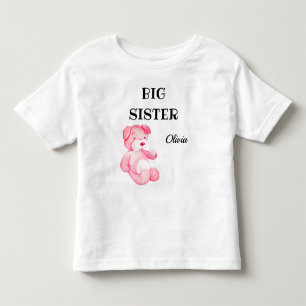 Meisje Baby Shower Kleding Cute Big Sister 2T tot Kinder Shirts