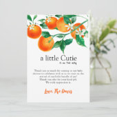 Meisje Baby shower set, kleine stropdas Baby, Oran Kaart (Staand voorkant)