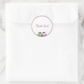 Meisje Baby shower Uil Sticker (Tas)