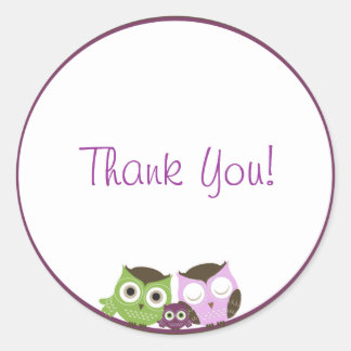 Meisje Baby shower Uil Sticker