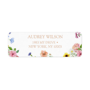 Meisje Baby shower Zoet als kan Bijen Bloemen Etiket