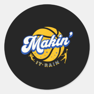 Meisje Bball _ Vrouwen Basball Hooper Ronde Sticker