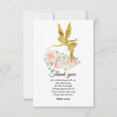 meisje bedankt je kaart (Voorkant)