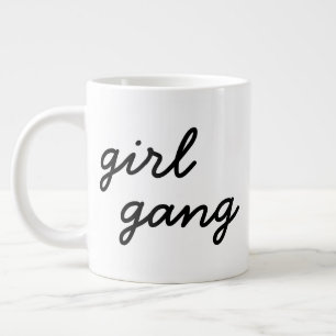 meisje bende schattige moderne feministische meisj extra grote beker