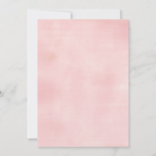 Meisje biddend Goud Eerste Heilige Communie Roze B Kaart (Achterkant)