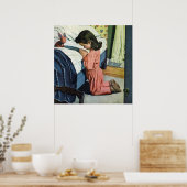 Meisje bidt in Bedtime, het gebed van de Heer Poster (Keuken)