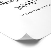 Meisje bij - baby's zijn lief poster (Hoek)