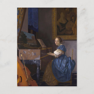 Meisje bij de Piano Briefkaart