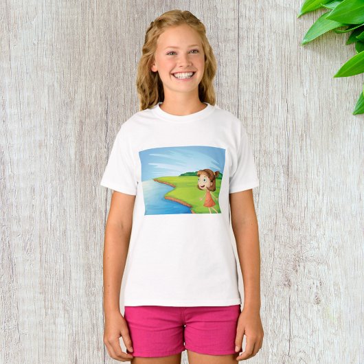 Meisje bij de rivier t-shirt
