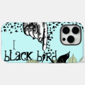  meisje Blauwe Groene Floral Bird Case-Mate iPhone Case (Achterkant (horizontaal))