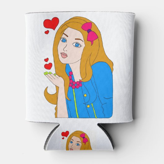  meisje blikjeskoeler (Voorkant)